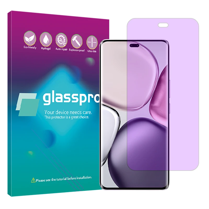 محافظ صفحه نمایش آنتی پرپل گلس پرو مدل هیدروژلی مناسب برای گوشی موبایل آنر X9c
