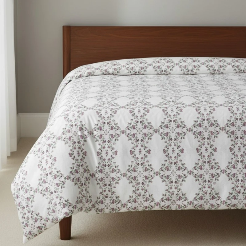 روکش لحاف پنبه انگلیش هوم مدل Violet Ivy دو نفره سایز 220x200 سانتی‌متر