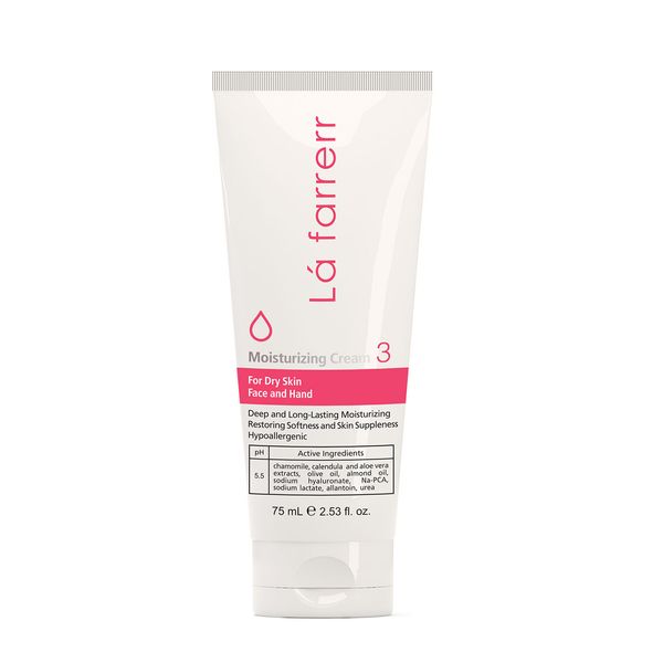کرم مرطوب کننده صورت و دست لافارر مدل Dry Skin حجم 75 میلی لیتر