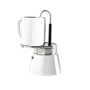 قهوه ساز جی اس آی مدل MINI ESPRESSO SET 4 CUP به همراه لیوان