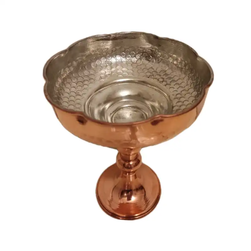 پیاله مسی مدل پایه دار کد 3AHM