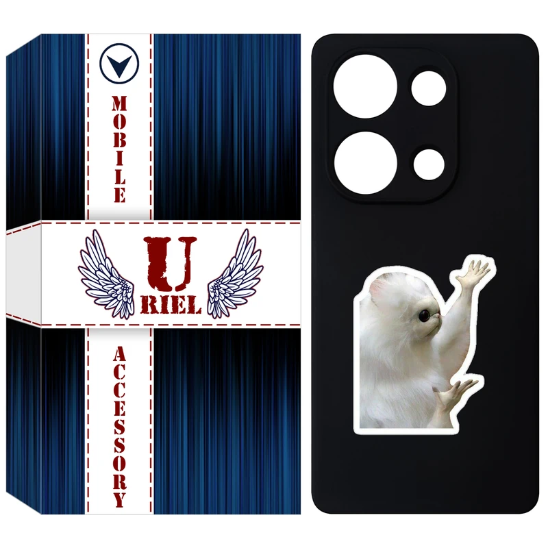 کاور یوریل قاب مدل KSH کد 89 طرح میمون سفید مناسب برای گوشی موبایل شیائومی Redmi Note 13 Pro 4G / Poco M6 Pro 4G