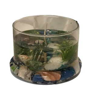 شمع مدل اکواریوم زیر دریایی ژله ای 22