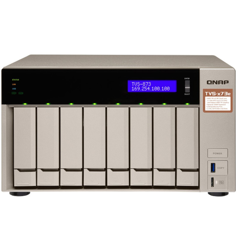 ذخیره ساز تحت شبکه کیونپ مدل QNAP TVS-873e-4G
