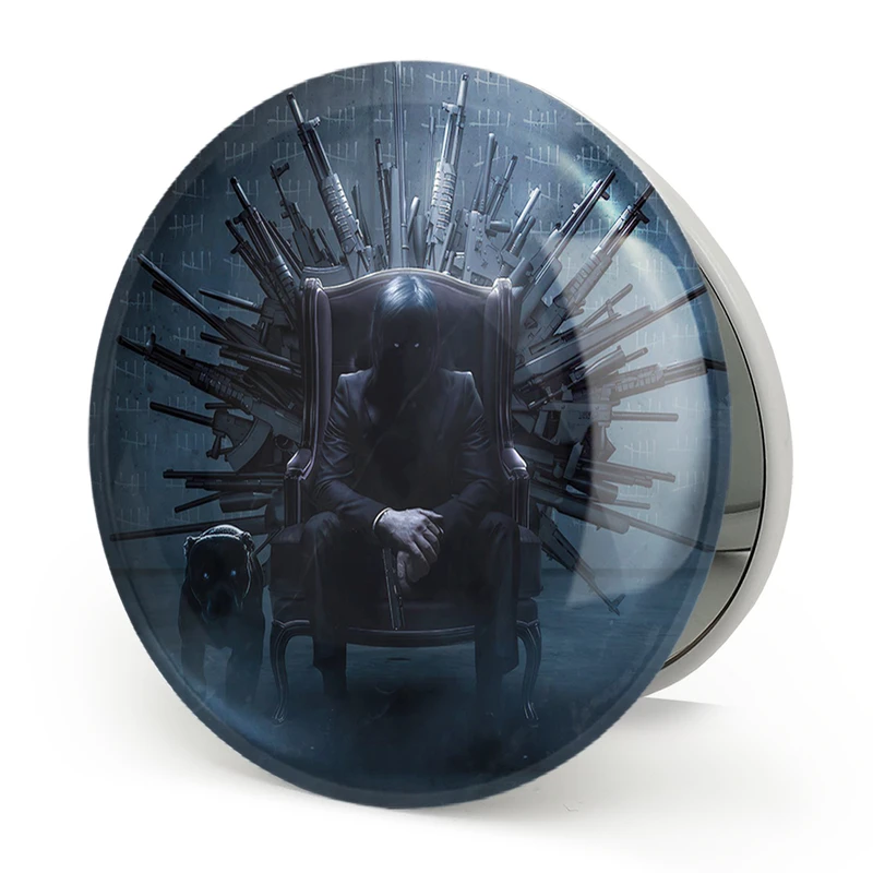 آینه جیبی خندالو طرح جان ویک John Wick مدل تاشو کد 28573