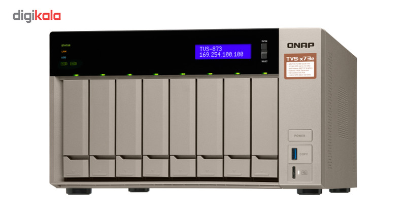 ذخیره ساز تحت شبکه کیونپ مدل QNAP TVS-873e-4G