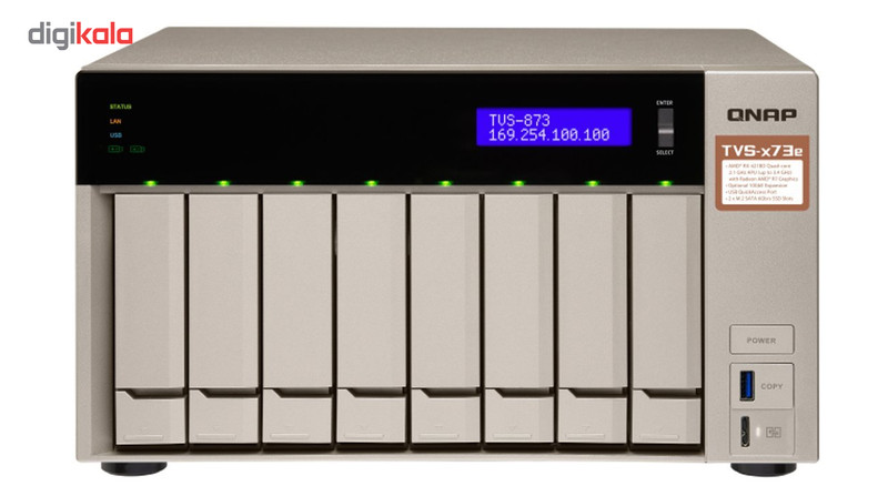 ذخیره ساز تحت شبکه کیونپ مدل QNAP TVS-873e-4G