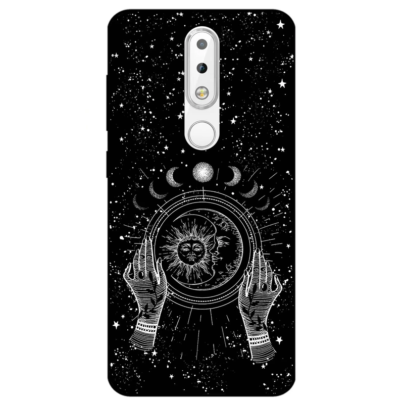 کاور مگافون طرح ماه و خورشید مدل 1892 مناسب برای گوشی موبایل نوکیا 6.1 Plus / X6     