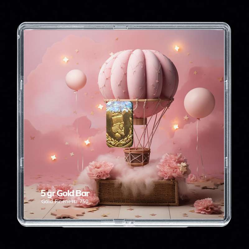 شمش طلا 18 عیار مدوپد مدل بالن کد SG-10281