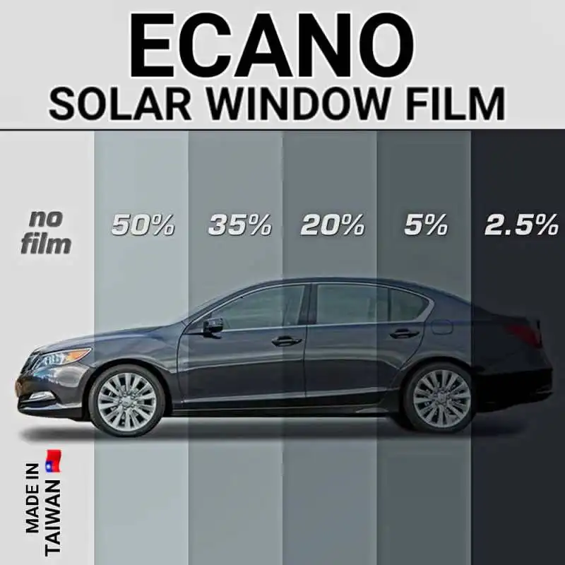 برچسب دودی شیشه خودرو اکانو مدل 25 درصد رول 4 متری