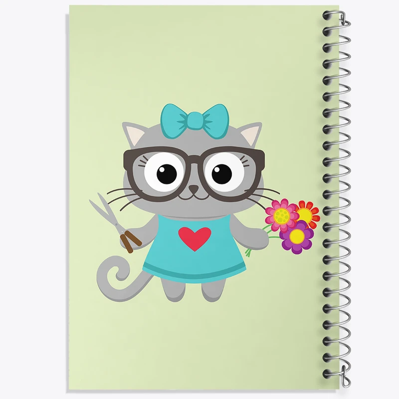 دفتر نت موسیقی 50 برگ خندالو مدل گربه باغبان کد N1056