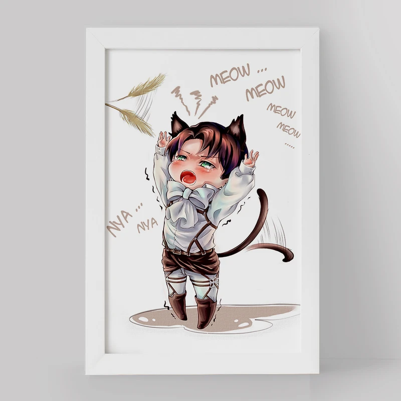 تابلو خندالو مدل لیوای انیمه اتک آن تایتان Attack on Titan کد 18577