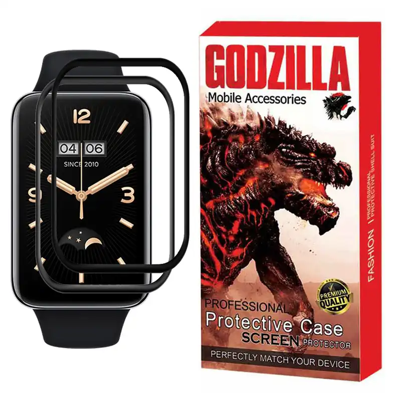 محافظ صفحه نمایش گودزیلا مدل G-PMMA مناسب برای مچ بند هوشمند شیائومی Mi Band 7 Pro بسته 2 عددی