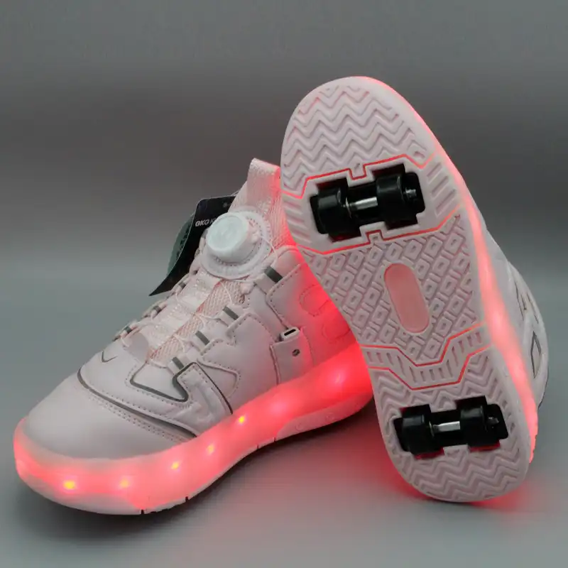 کفش اسکیتی بچگانه بی کی جی کیدز مدل چراغ دار کد 49B