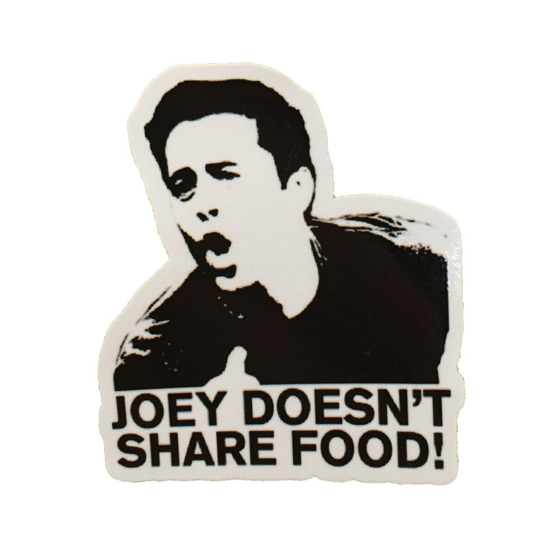 استیکر لپ تاپ مدل Joey Doesnt Share Food کد 025