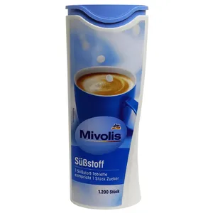 قرص شیرین کننده بدون قند میولیس - 72 گرم بسته 1200 عددی