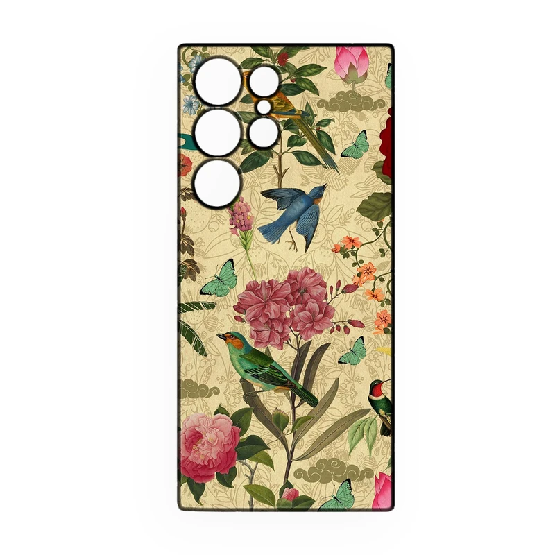 کاور طرح گل کد 325 مناسب برای گوشی موبایل سامسونگ Galaxy S22 Ultra  