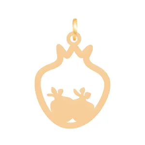 آویز گردنبند طلا 18 عیار زنانه باراد زر مدل انار BZ242