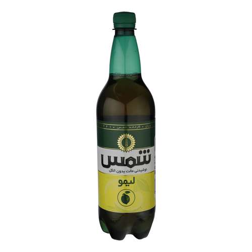 نوشیدنی مالت بدون الکل شمس با طعم لیمو - 1 لیتر