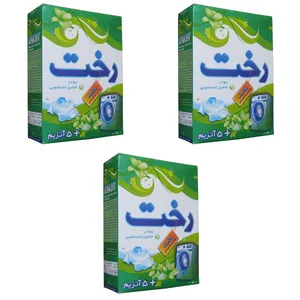 پودر ماشین لباسشویی رخت مدل 5 Anzym  وزن 500 گرم بسته 3 عددی