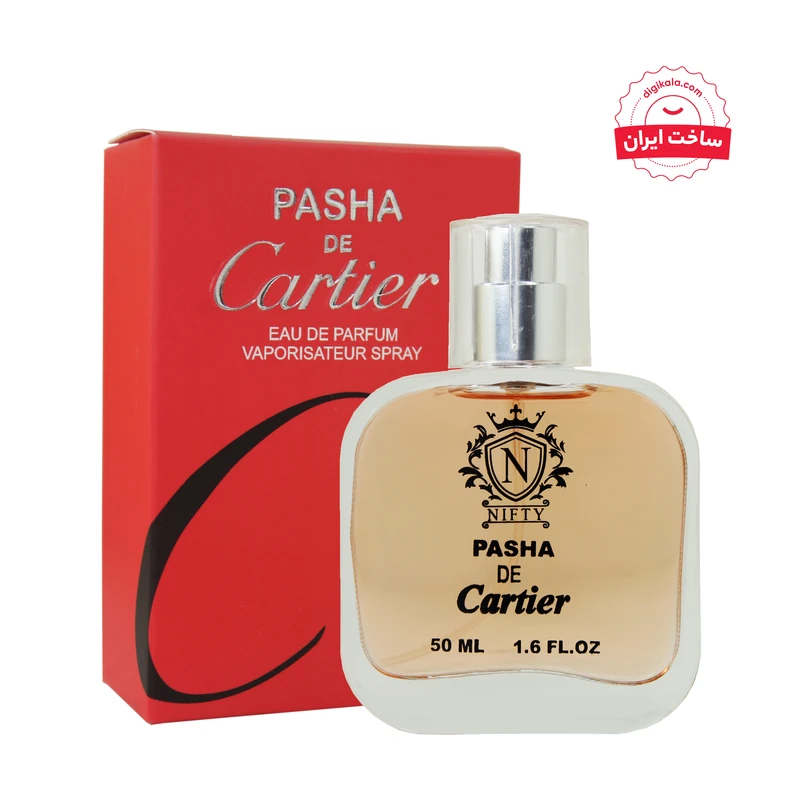 ادو پرفیوم مردانه نیفتی مدل کارتیر پاشا حجم 50 میلی لیتر