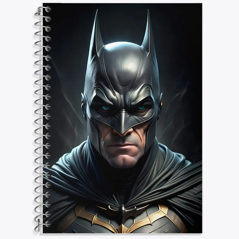 دفتر زبان 50 برگ خندالو مدل دو خط طرح بتمن (Batman) کد F8445