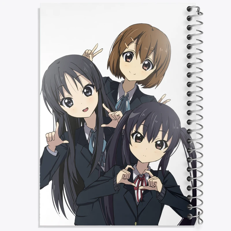 دفتر نقاشی 50 برگ خندالو طرح میو، یویی و آزوسا انیمه كي اون کد 34142