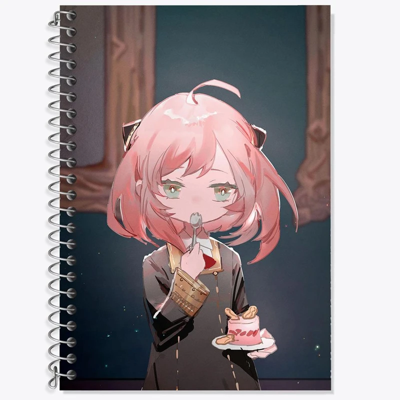 دفتر لغت 50 برگ خندالو مدل آنیا فورجر انیمه اسپای ایکس فمیلی Spy x Family کد 24198