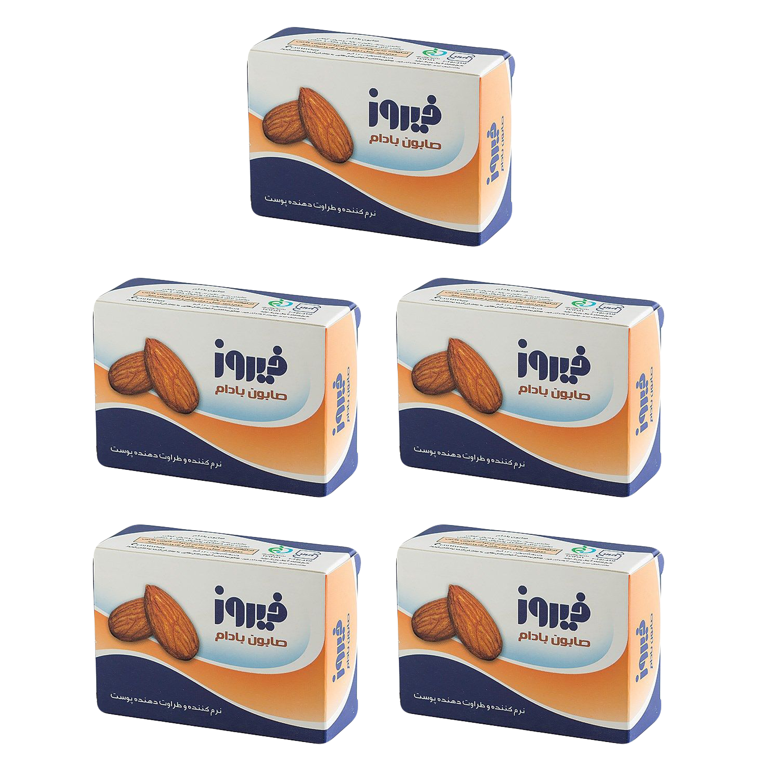 صابون بچه فیروز مدل A1 وزن 120 گرم بسته 5 عددی