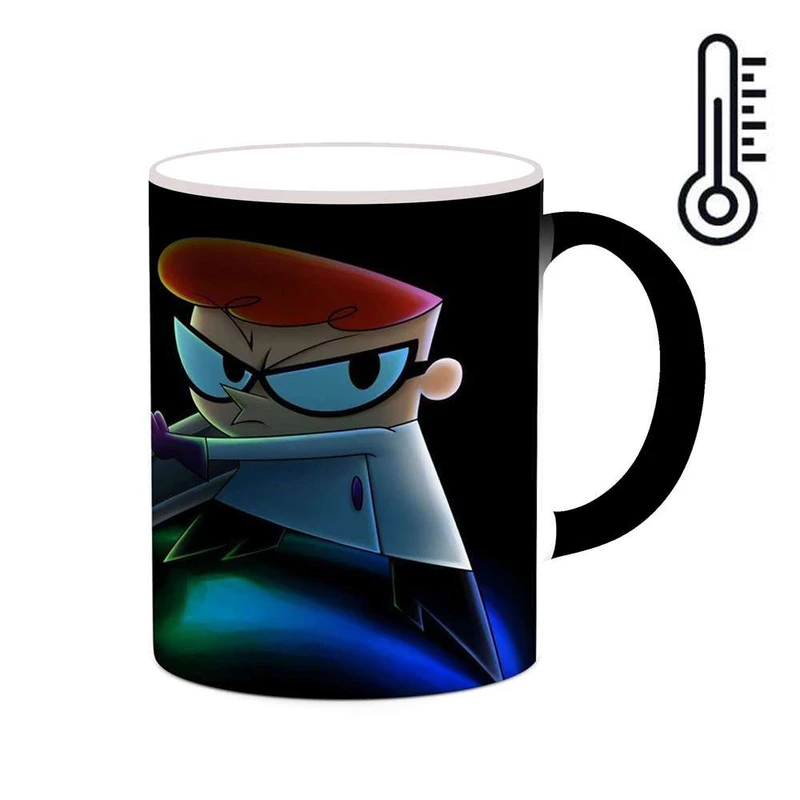 ماگ حرارتی کاکتی مدل کارتون Dexter's Laboratory کد mgh22451