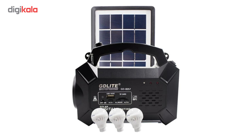چراغ اضطراری و اسپیکر خورشیدی جی دی لایت مدل GD-8057 چراغ اضطراری و اسپیکر خورشیدی جی دی لایت مدل GD-8057