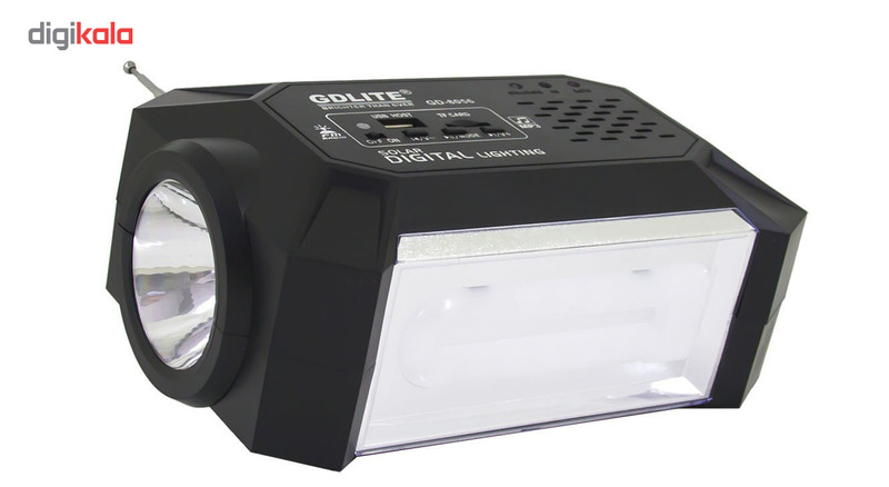 چراغ اضطراری و اسپیکر خورشیدی جی دی لایت مدل GD-8057 چراغ اضطراری و اسپیکر خورشیدی جی دی لایت مدل GD-8057