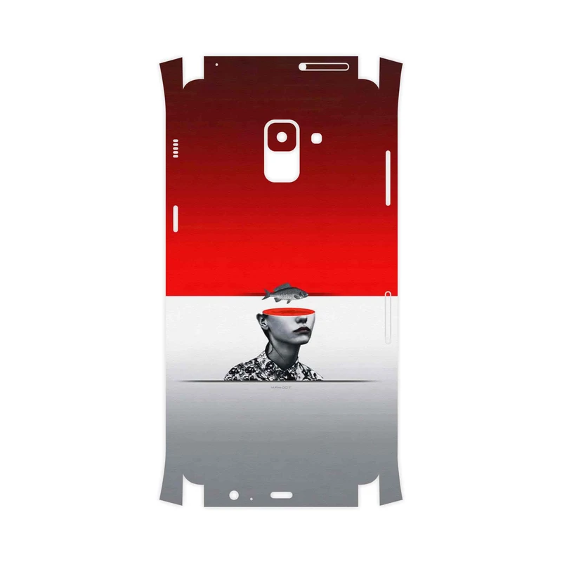 برچسب پوششی ماهوت مدل Collage of surreal Portrait of Women 1-FullSkin مناسب برای گوشی موبایل سامسونگ Galaxy A8 Plus 2018