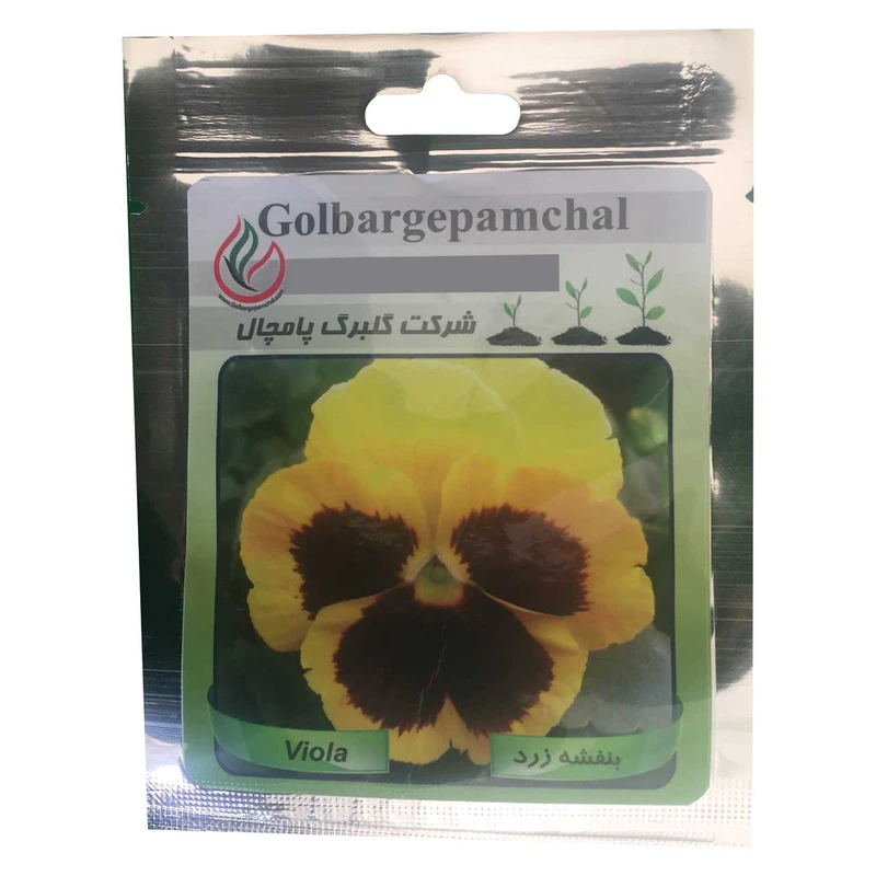 بذر گل بنفشه زرد گلبرگ پامچال مدل GP08