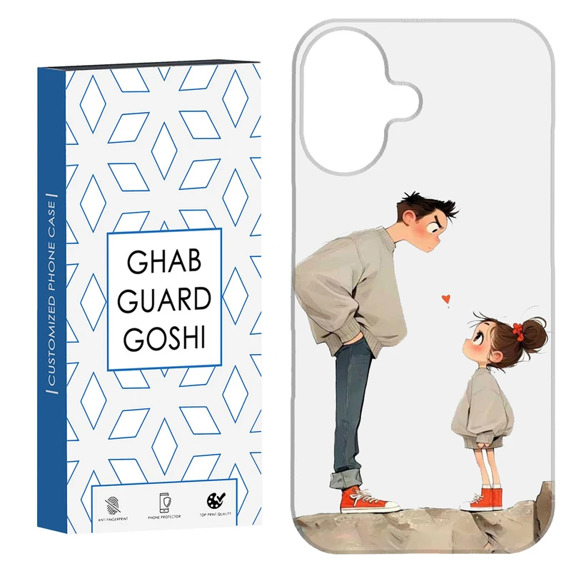 کاور قاب گارد گوشی طرح دخترانه کد Dimo-893 مناسب برای گوشی موبایل اپل Iphone 16   