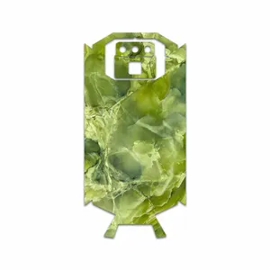MAHOOT Green Crystal Marble Cover Sticker for Doogee S70