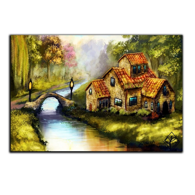 تابلو شاسی بکلیت طرح خانه جنگلی مدل SH-S5278