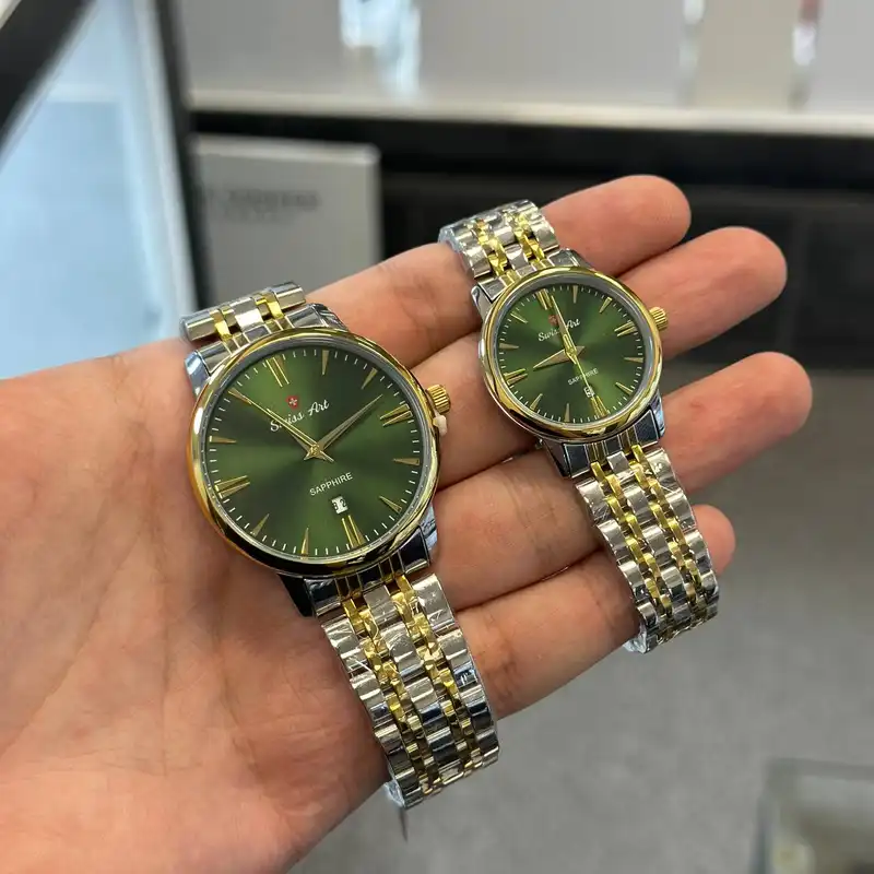 ست ساعت مچی عقربه ای زنانه و مردانه سوئیس آرت مدل 920006-5