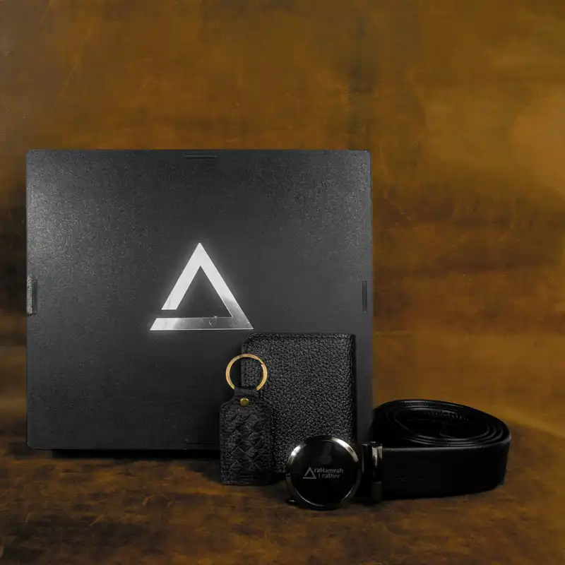 ست هدیه چرم آراهمراه مدل ASET48