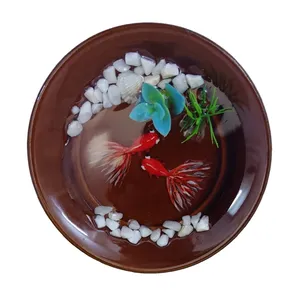 ظرف ماهی سرامیکی طرح افرا