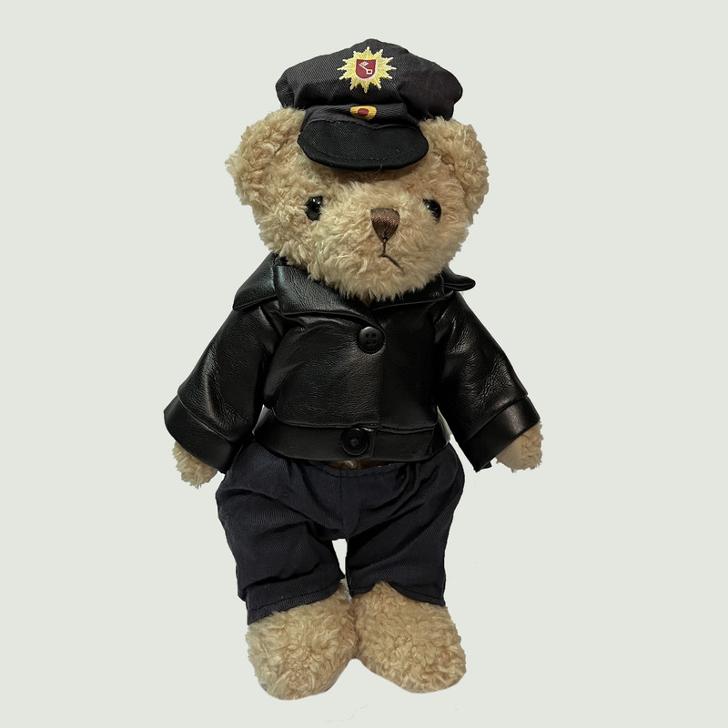 عروسک طرح خرس پلیس مدل Polizei Teddy Bear کد SZ10/851 ارتفاع 30 سانتی متر