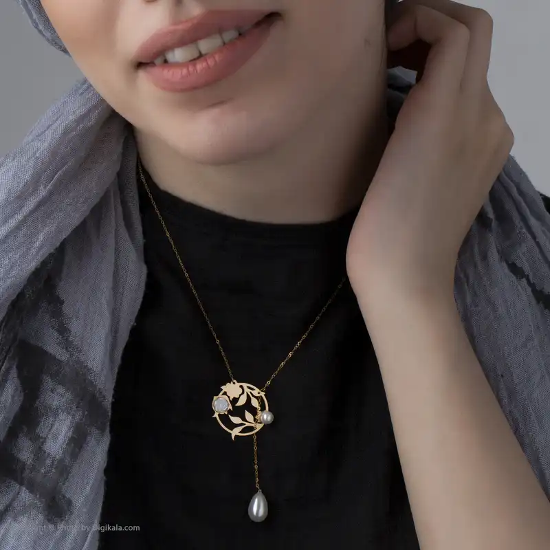 گردنبند طلا 18 عیار زنانه ماهک مدل MM0372