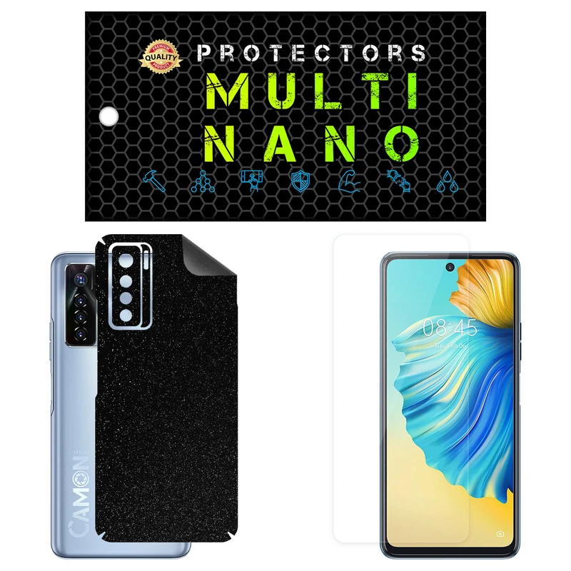 محافظ صفحه نمایش مولتی نانو مدل X-SFG مناسب برای گوشی موبایل تکنو Camon 17 Pro به همراه برچسب پوششی