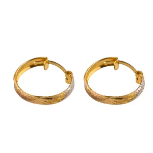گوشواره طلا 18عیار گالری طلاچی مدل حلقه ای 16