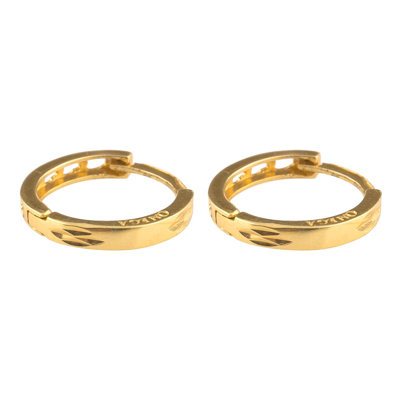 گوشواره طلا 18عیار گالری طلاچی مدل حلقه ای 20