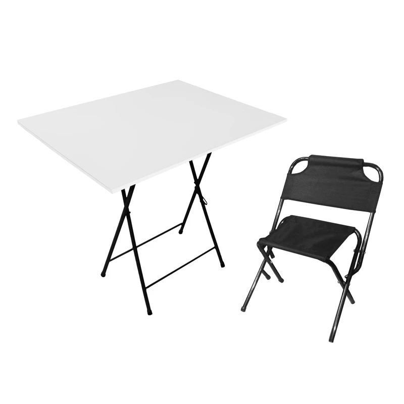 میز و صندلی سفری میزیمو مدل برزنتی پشتدار کد 10563