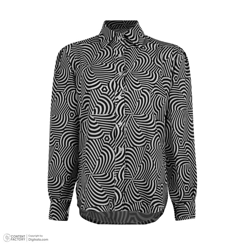 شومیز آستین بلند زنانه مدل زبرا کد blbz101