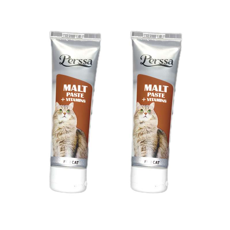 خمیر مالت گربه پرسا مدل MALT PASTE VITAMINS وزن 100 گرم بسته 2 عددی