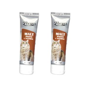 نقد و بررسی خمیر مالت گربه پرسا مدل MALT PASTE VITAMINS وزن 100 گرم بسته 2 عددی توسط خریداران