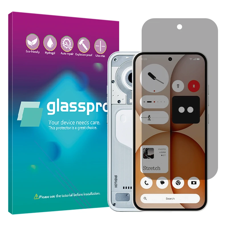 محافظ صفحه نمایش حریم شخصی گلس پرو مدل هیدروژلی مناسب برای گوشی موبایل ناتینگ Phone 4a